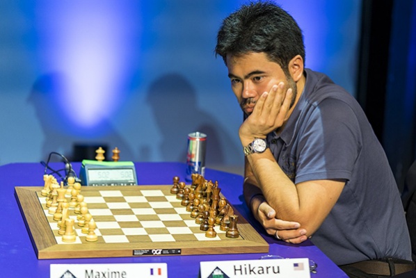 Хикару Накамура выиграл этап Grand Chess Tour в Париже (фото Л. Отеса)