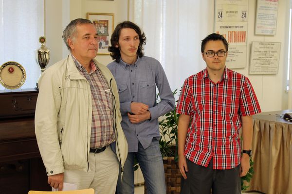 Гроссмейстеры Сергей Долматов, Григорий Опарин и Михаил Антипов