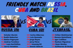 Юношеская сборная России сыграет с юниорами Кубы и Бразилии