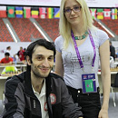 Баадур Джобава с женой Александрой Димитриевич