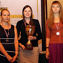 Валентина Гунина (серебро), Наталья Погонина (золото), Надежда Косинцева (бронза)