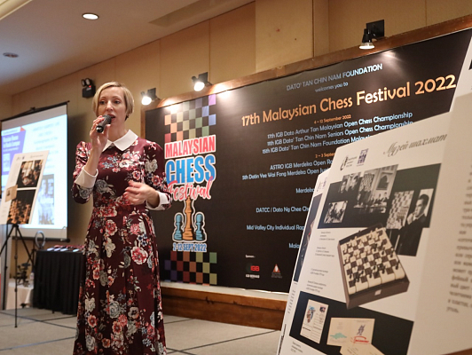 На шахматном фестивале в Малайзии рассказали о Музее шахмат ФШР