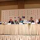 Пресс-конференция: Маир Мамедов, Эльман Рустамов, Азад Рагимов, Кирсан Илюмжинов и Фаик Гасанов