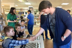 Павел Малетин выступил перед новосибирскими любителями шахмат