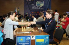 Жансая Абдумалик выиграла шестую партию на чемпионате мира среди юниоров