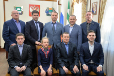 Глава Кургана Андрей Потапов встретился с Сергеем Рублевским и юными шахматистами