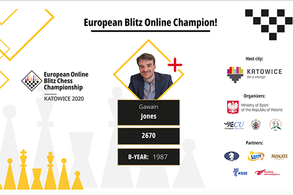 JONES GAWAIN WINS EUROPEAN ONLINE BLITZ CHESS CHAMPIONSHIP 2020 – European  Chess Union