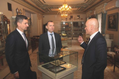 Governor of Kurgan Region Vadim Shumkov Visits Central Chess Club