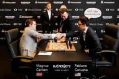 В матче Карлсен - Каруана перед последней партией сохраняется равновесие