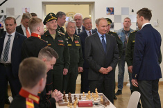 Vladimir Putin Visits Suvorov Military Academy