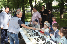 На Гоголевском бульваре состоялись сеансы в честь Дня шахмат