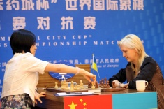 Вторая партия матча между Хоу Ифань и Анной Ушениной завершилась вничью