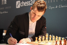 Магнус Карлсен сохраняет лидерство на супертурнире GRENKE Chess Classic 