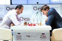 Sergey Karjakin Scores His First Win in Shamkir