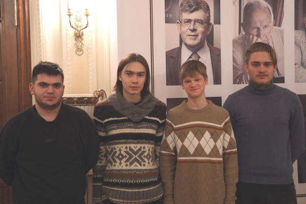 Rudik Makarian, Arseniy Nesterov, Volodar Murzin, and Aleksey Grebnev