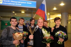 Сборная России с победой вернулась в Москву