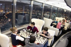 В ресторане "Седьмое небо" прошел детский шахматный турнир