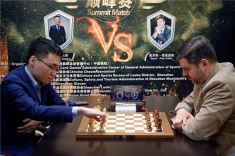 Peter Svidler Crushes Yu Yangyi in Rapid Part of Their Match in Shenzhen