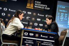 Aleksandra Goryachkina and Nurgyul Salimova Draw Game 1 of FIDE Women's World Cup Final