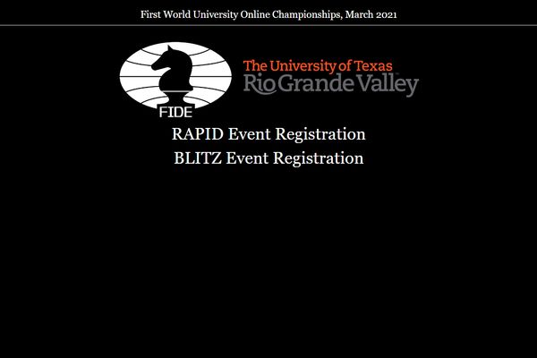 First World University Online Championships, March 2021