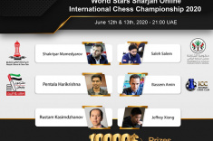 Турнир World Stars Sharjah Online Chess Championship пройдет 12-13 июня