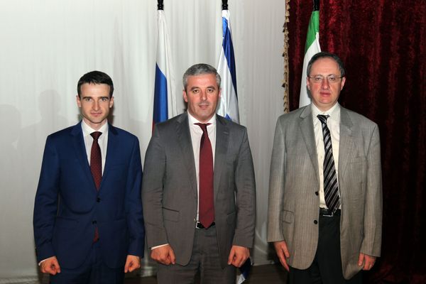 Ernesto Inarkiev, Head of the Government of the Republic of Ingushetia Ruslan Gagiev and Boris Gelfand 