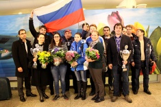 Сборные России прибыли в Москву