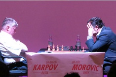 В Чили проходит матч между Анатолием Карповым и Иваном Моровичем
